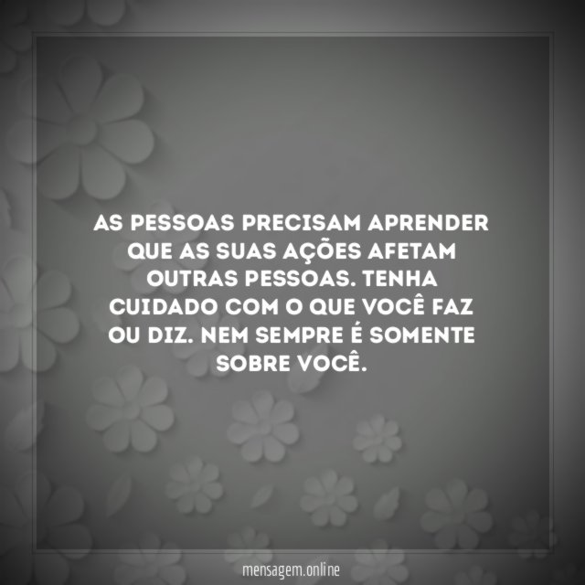 Cuidado com as palavras