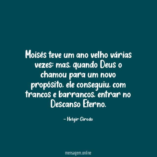 Moisés teve um ano velho várias vezes