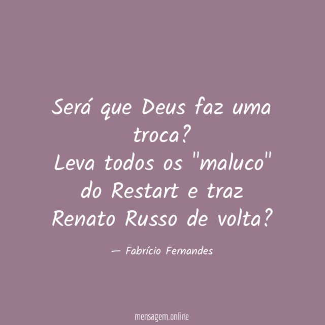 Será que Deus faz uma troca