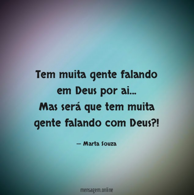 Tem muita gente falando em Deus por ai