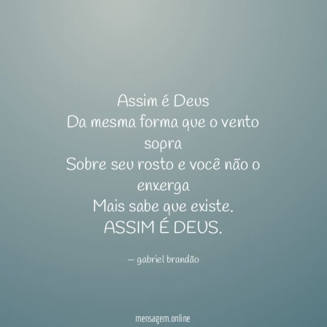 Assim é Deus