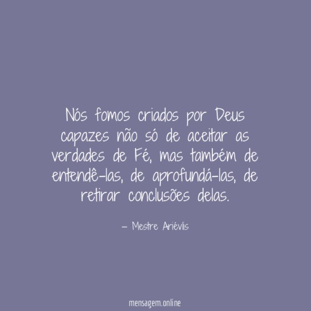 Nós fomos criados por Deus capazes não só