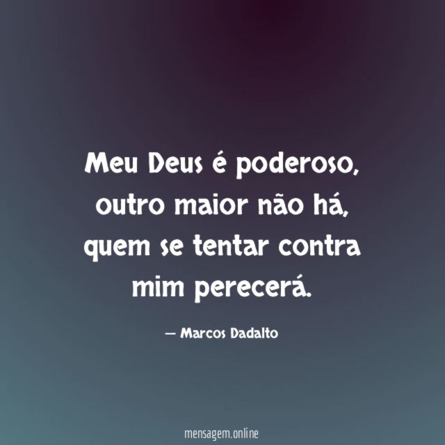 Meu Deus é poderoso