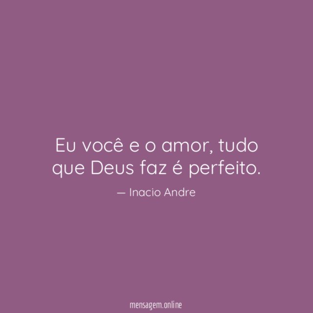 Eu você e o amor