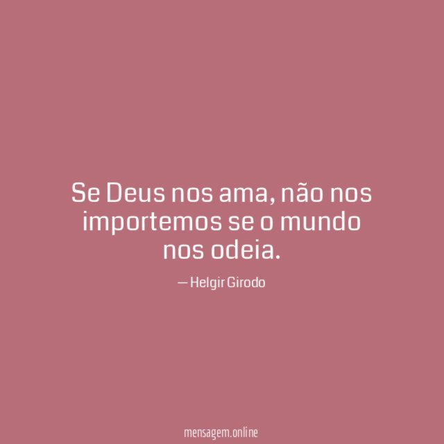 Se Deus nos ama