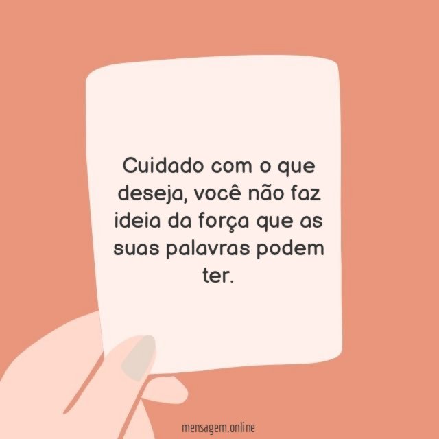 Força das palavras
