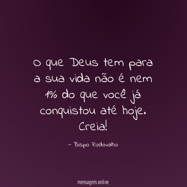 O que Deus tem para a sua vida
