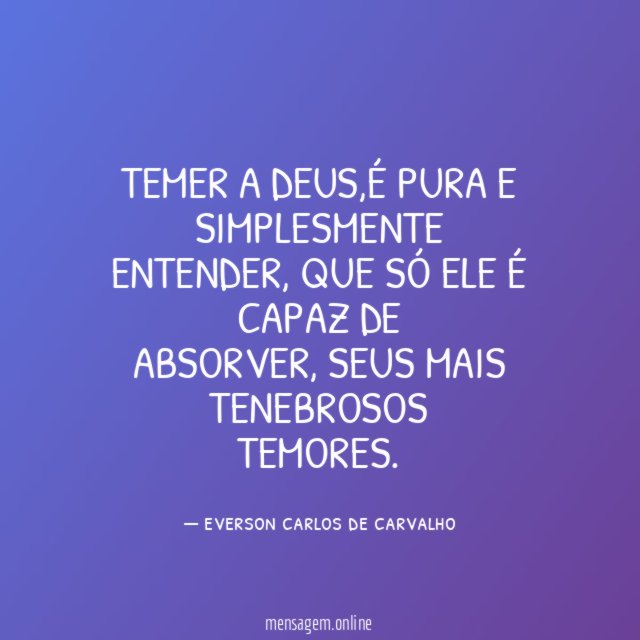 TEMER A DEUS
