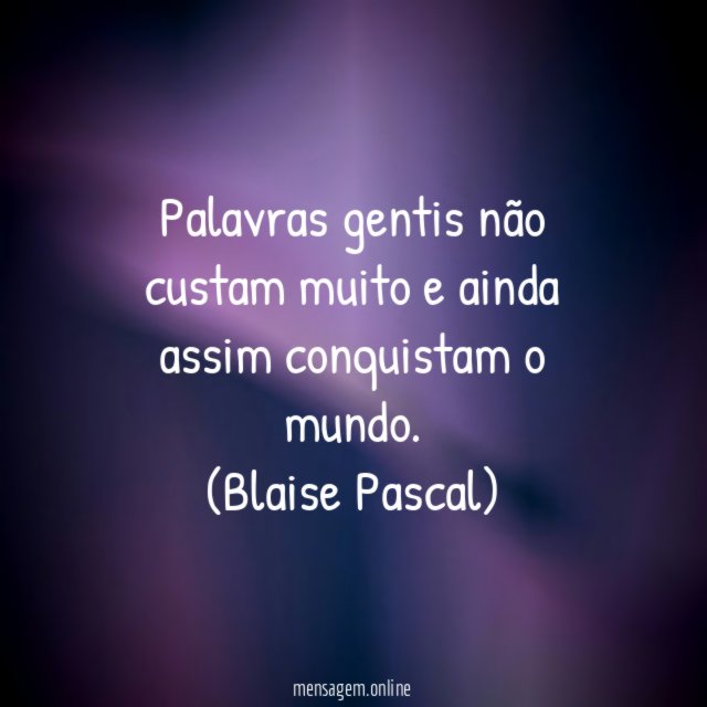 Palavras gentis
