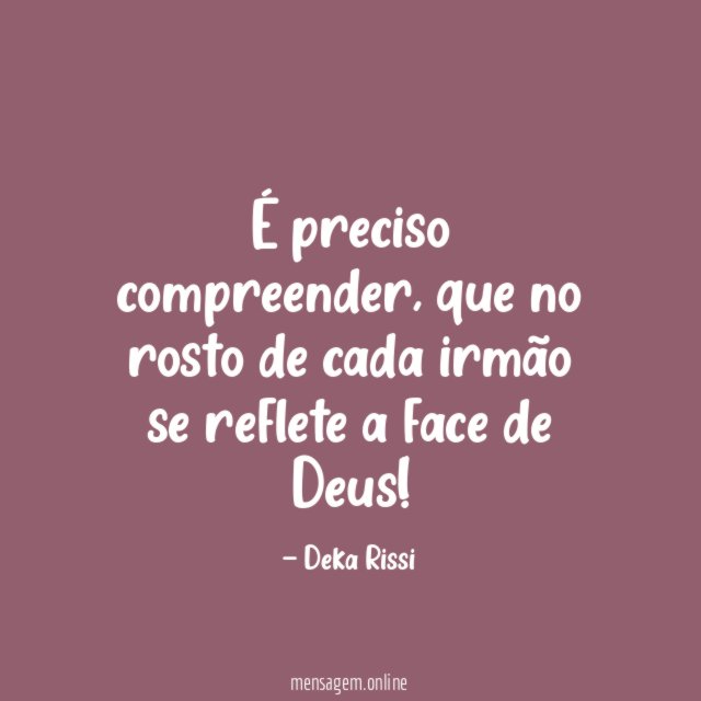 É preciso compreender