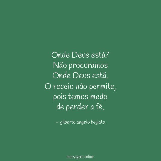 Onde Deus está