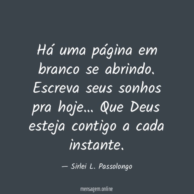 Há uma página em branco se abrindo