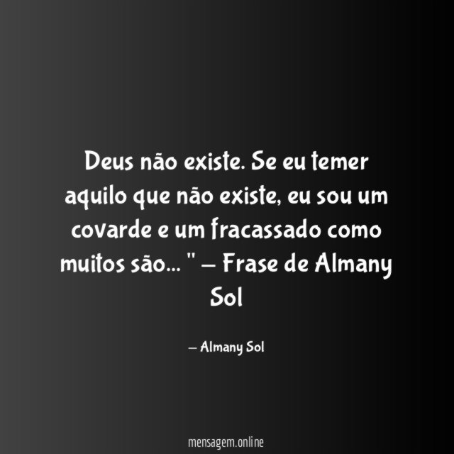 Deus não existe