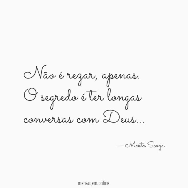 Não é rezar
