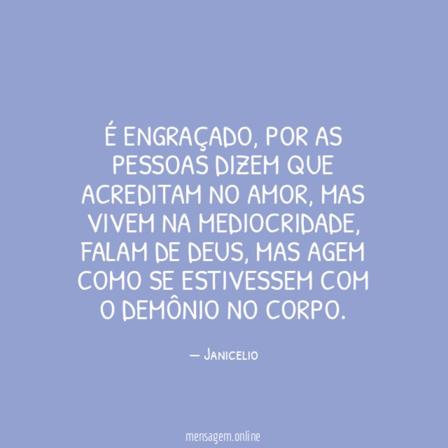 É engraçado