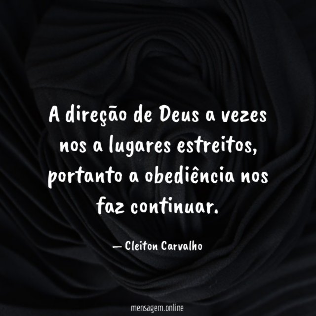 A direção de Deus a vezes nos a lugares estreitos