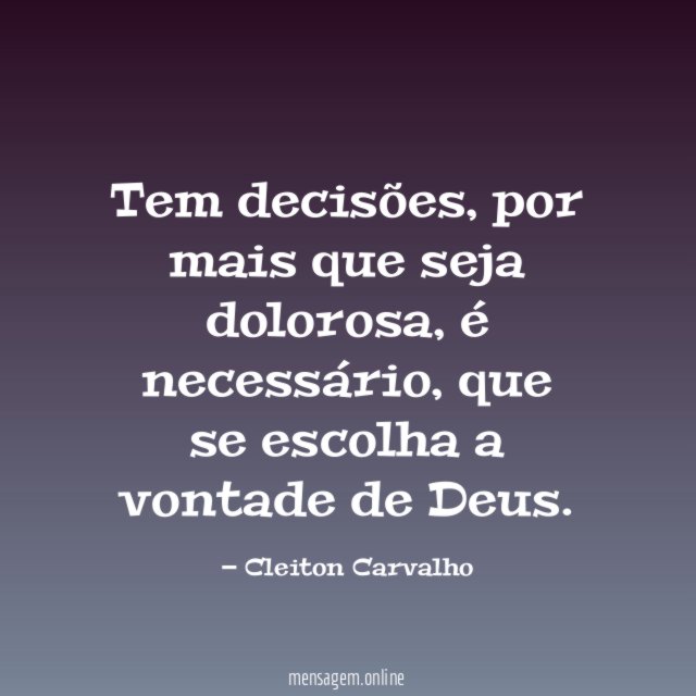 Tem decisões