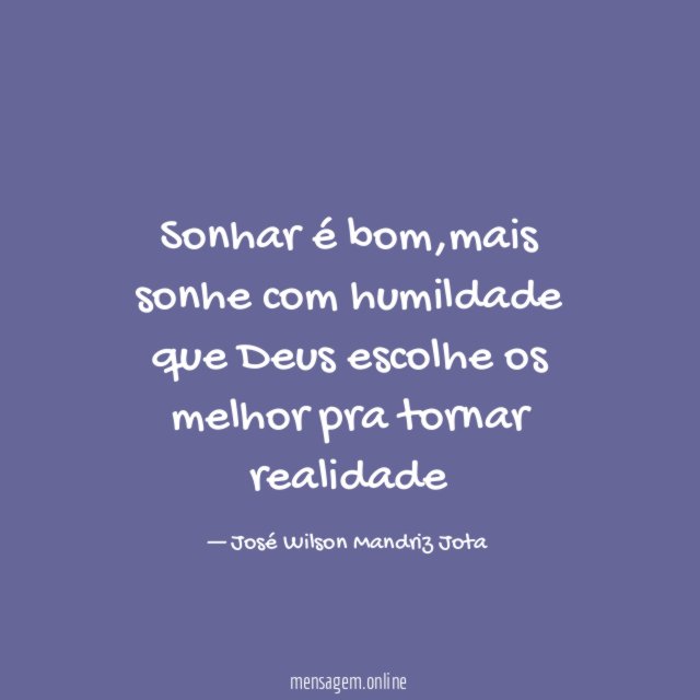 Sonhar é bom
