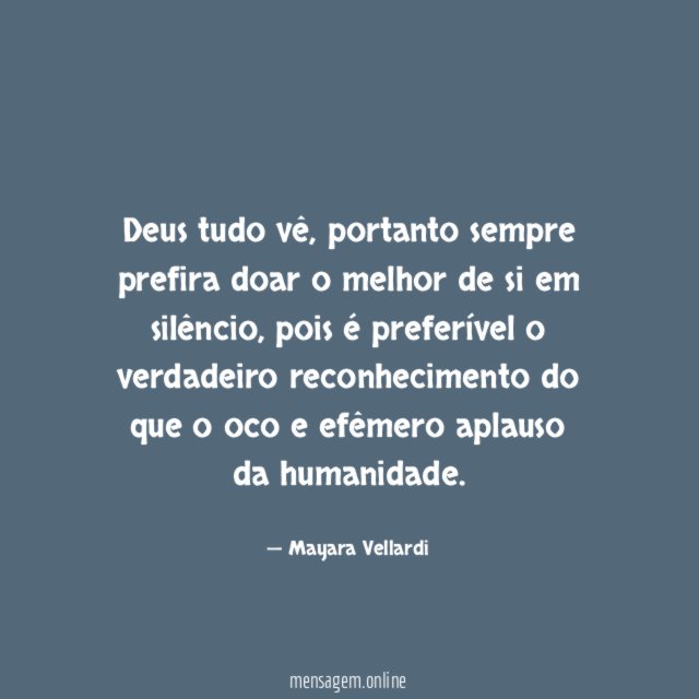 Deus tudo vê
