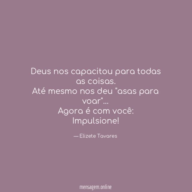 Deus nos capacitou para todas as coisas