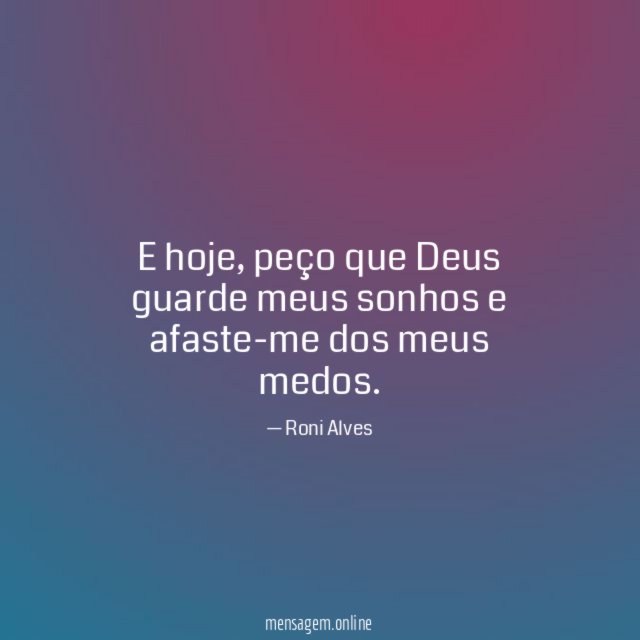 E hoje