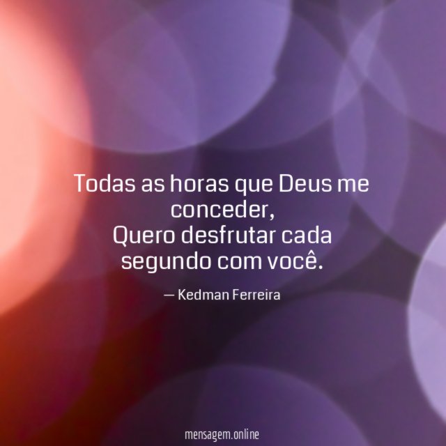 Todas as horas que Deus me conceder