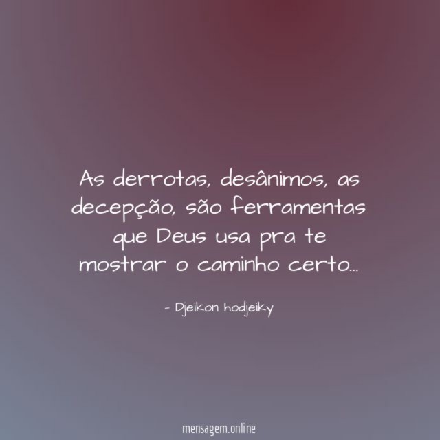 As derrotas