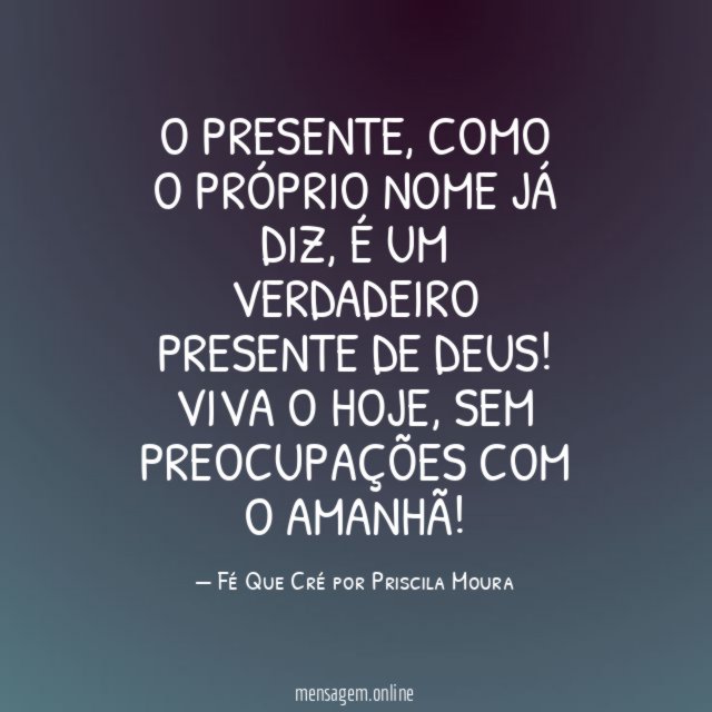O presente