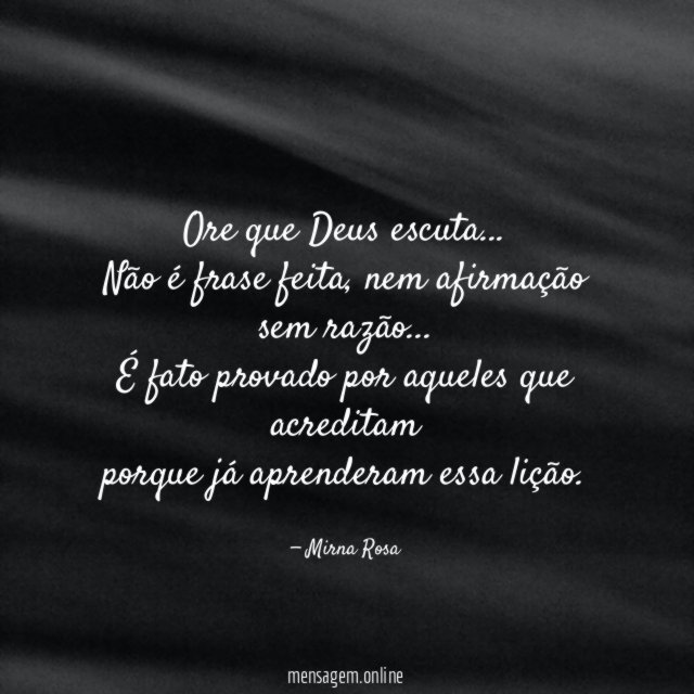 Ore que Deus escuta