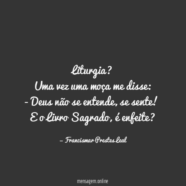 Liturgia?