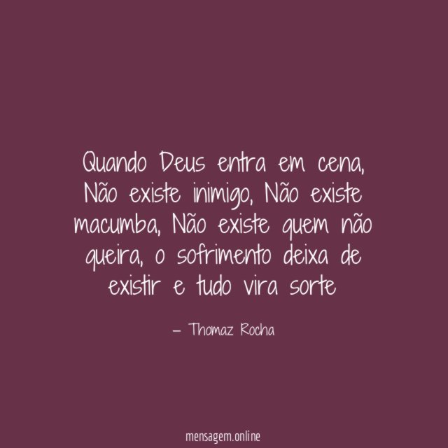 Quando Deus entra em cena