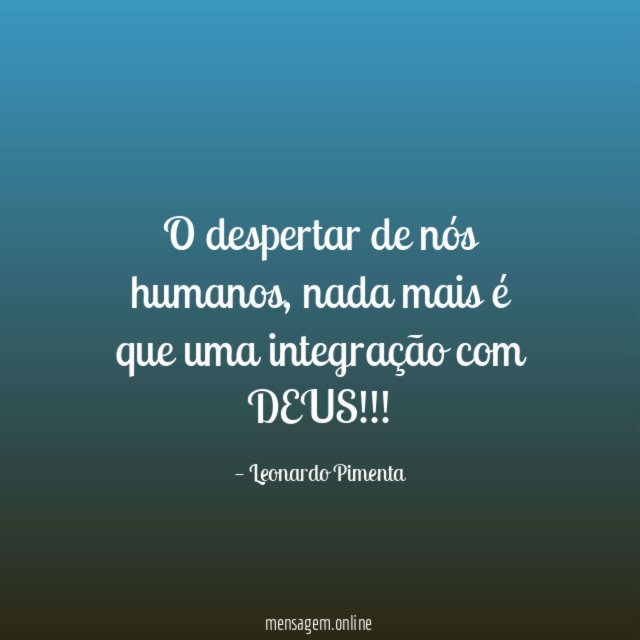 O despertar de nós humanos