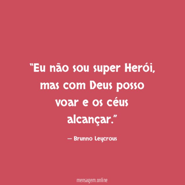 Eu não sou super Herói