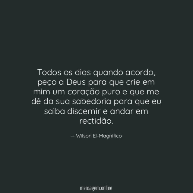 Todos os dias quando acordo
