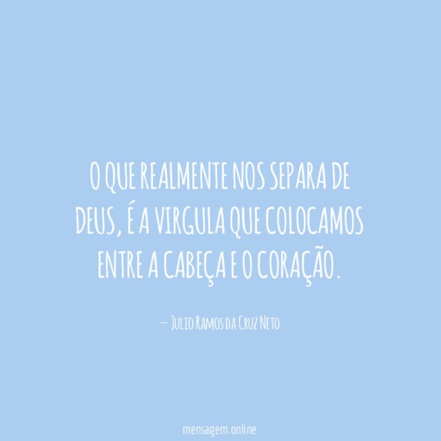 O que realmente nos separa de Deus