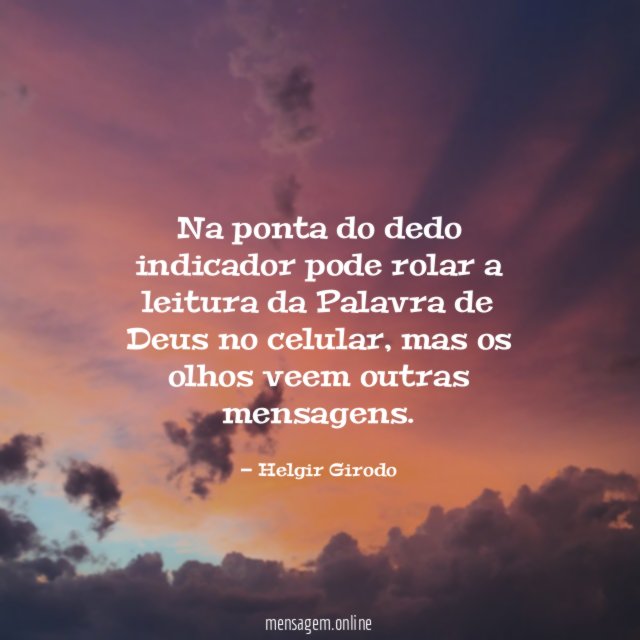 Na ponta do dedo indicador pode rolar a