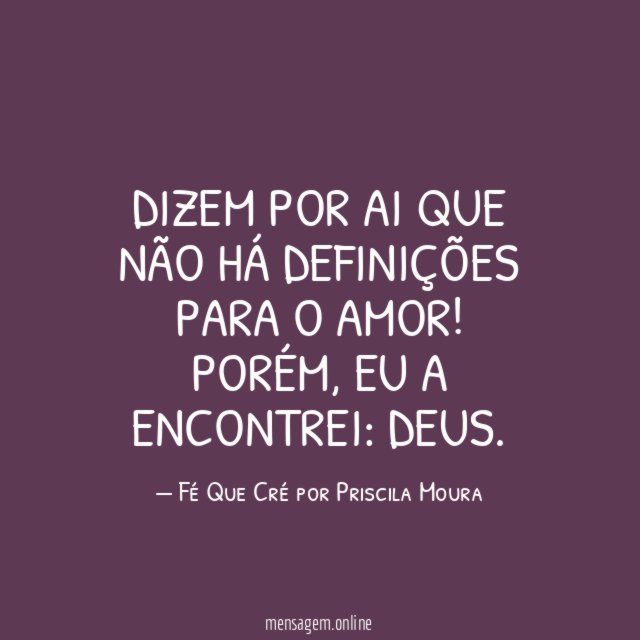 Dizem por ai que não há definições para o amor