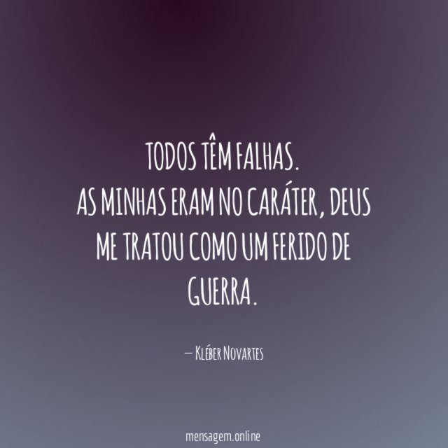Todos têm falhas