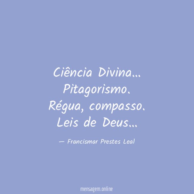 Ciência Divina…