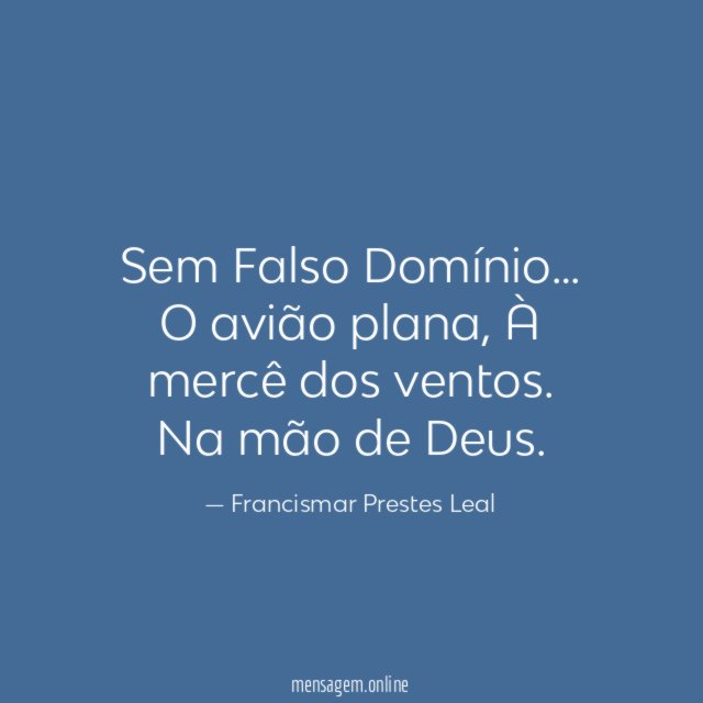Sem Falso Domínio…
