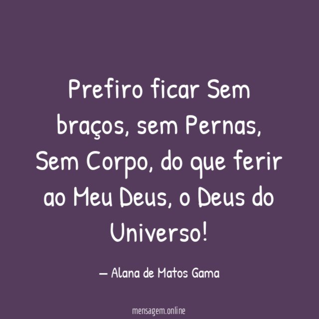 Prefiro ficar Sem braços