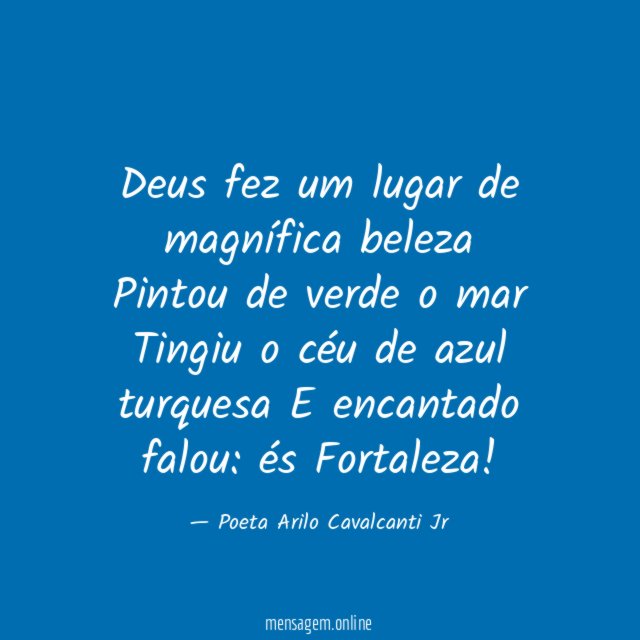 Deus fez um lugar de magnífica beleza Pintou de