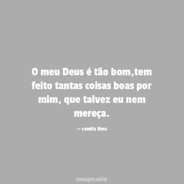 O meu Deus é tão bom