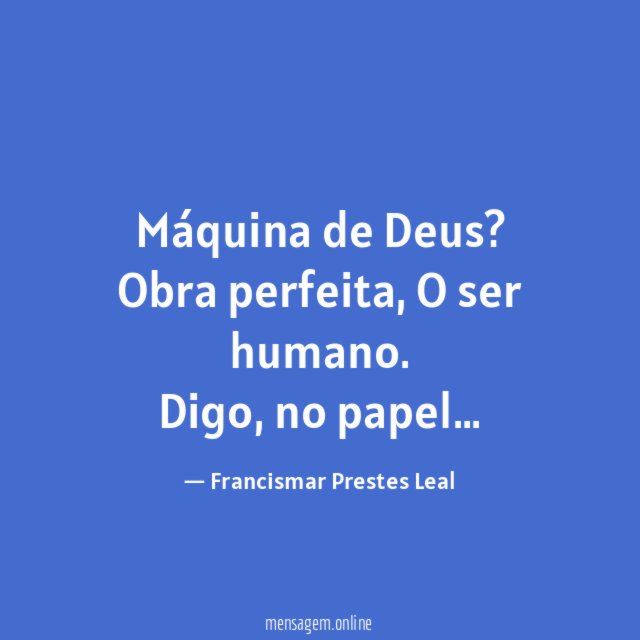Máquina de Deus?