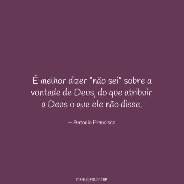 É melhor dizer “não sei” sobre a vontade de Deus