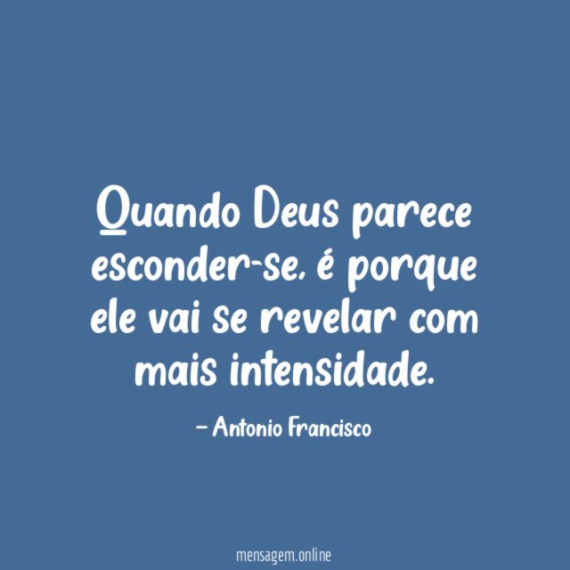 Quando Deus parece esconder-se