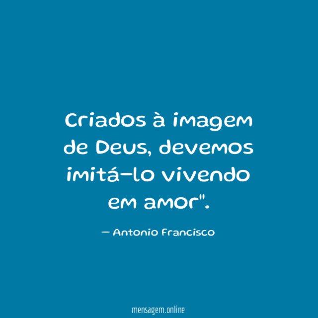 Criados à imagem de Deus