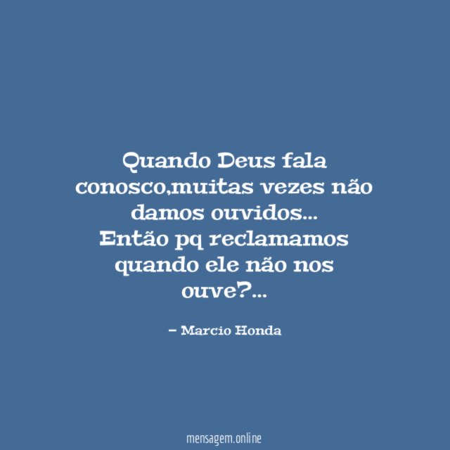 Quando Deus fala conosco