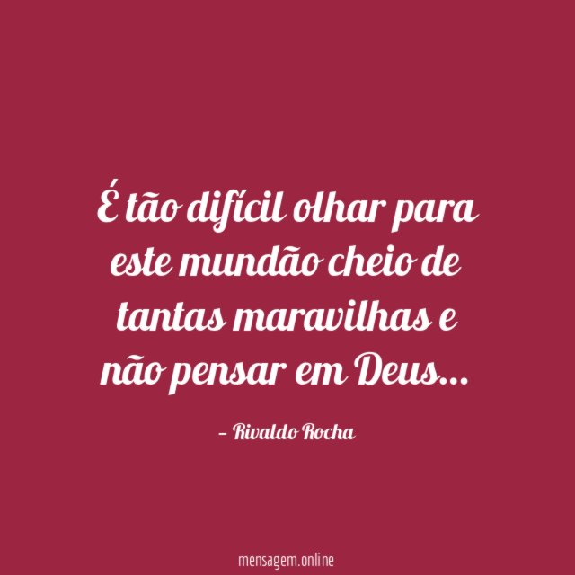 É tão difícil olhar para este mundão cheio