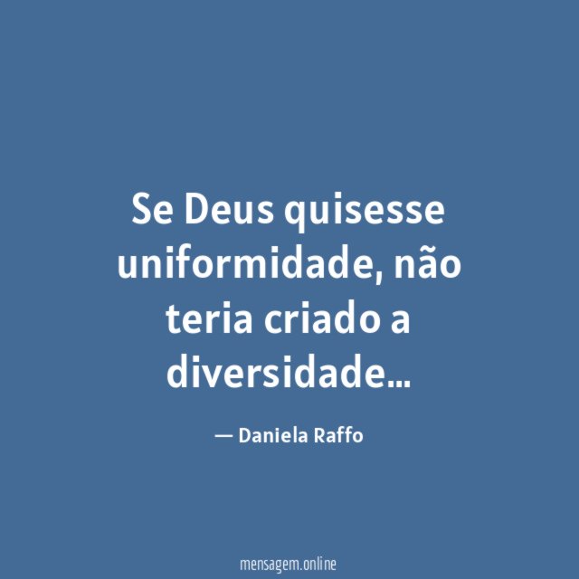 Se Deus quisesse uniformidade